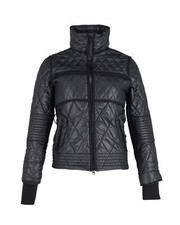 Stella Mccartney X Adidas Short Quilted Puffer Jacket In Black Polyester Eu34