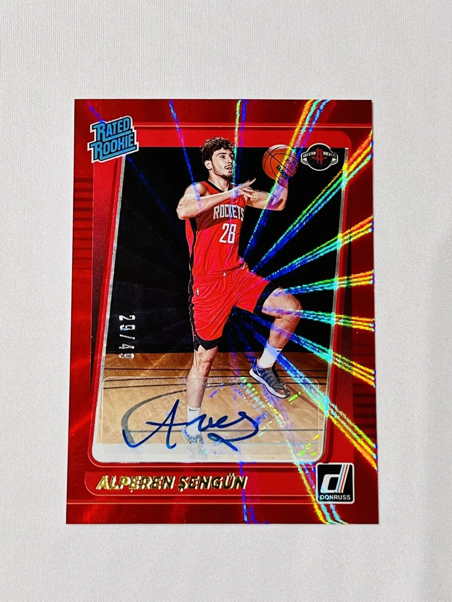 2021-22 Donruss Alperen Sengun Rated Rookie Auto RC Red Laser 29/49 #219