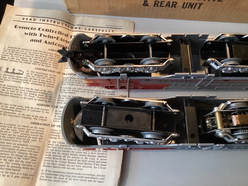 Marx Postwar 1095 Santa Fe A-A Diesels in Original Box Master Carton - Picture 6 of 17