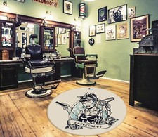 3D Cute Retro Haircut 313 Barber Shop Game Rug Mat Elegant Photo Carpet Mat Romy