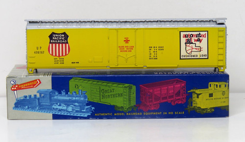 KIT COCHE CAJA AMARILLA ROUNDHOUSE HO UNION PACIFIC 50' 488167 SIN CONSTRUIR L-1393 | Zustand: Used