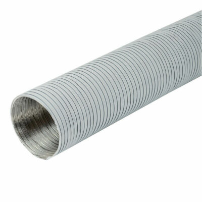 Weißaluminium Flexschlauch 125 mm Alu Luftführungsrohr Flexi Rohr