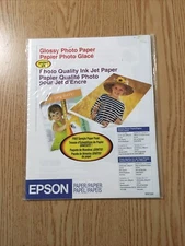 Bundle Of 8 Espon Premium Photo Paper 52lbs 3-Glossy 5-Matte Size 8 1/2”X 11”