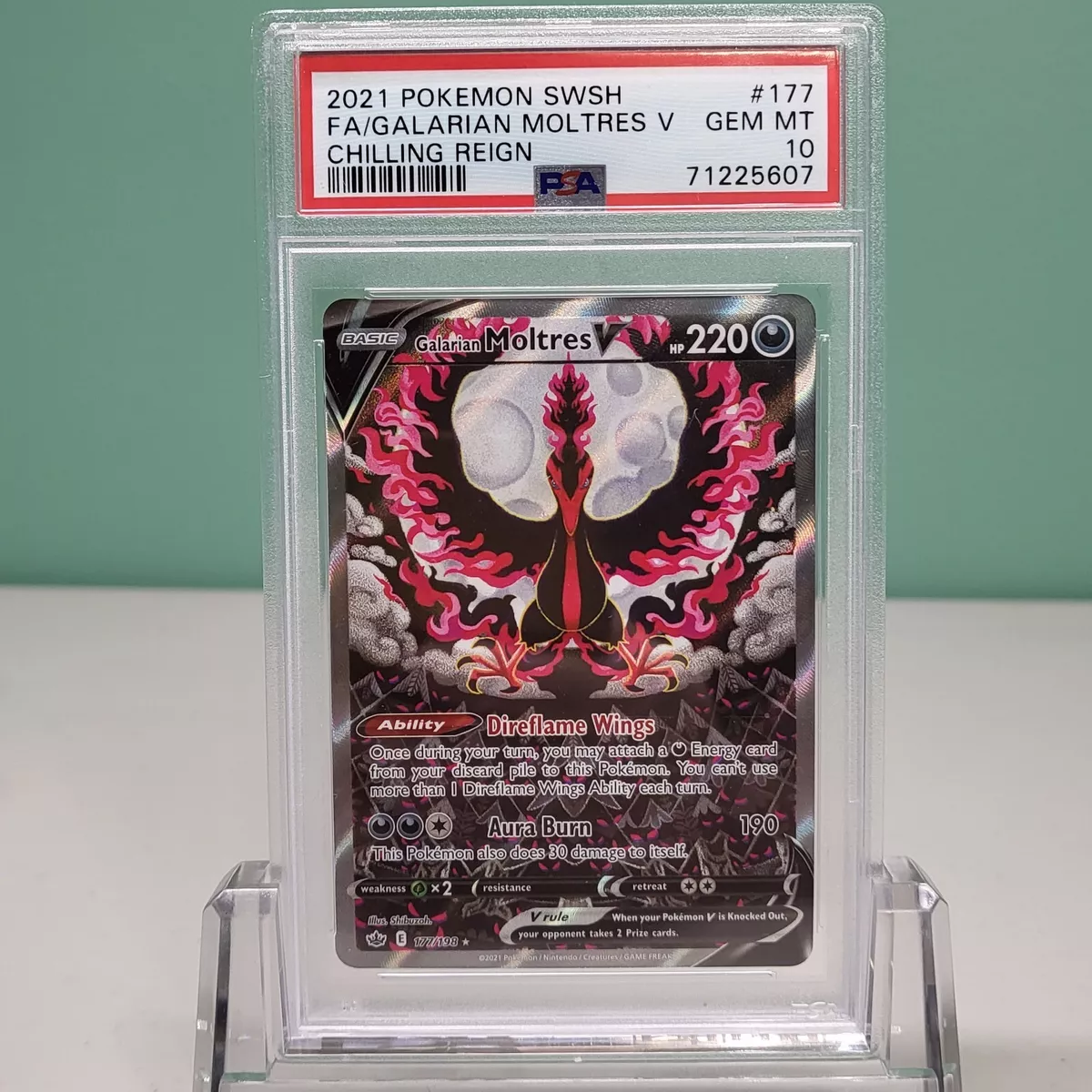 Galarian Moltres V Alternative Art Chilling Reign PROXY Super -   Singapore