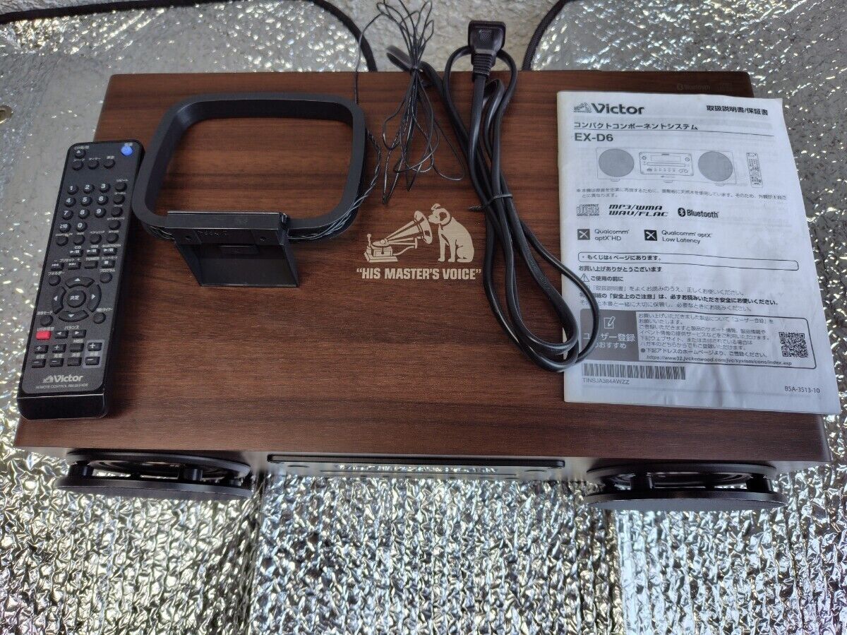 JVC Victor WOOD CONE Compact Component System EX-D6 Used JVC Victor WOOD CONE Compact Component System EX-D6 Used