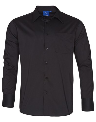 Mens Shirt Size S M L XL 2XL 3XL 4XL 5XL Long Sleeve Poplin Stretch Business - Picture 8 of 9