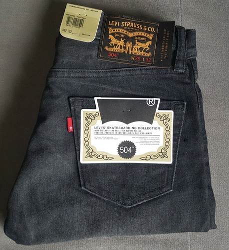 Buy Mens JEANS LEVIS LEVI'S 504 Straight Fit Skateboarding Collection W29  L32- show original title Online in Bahrain. 183748854351