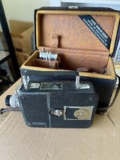 CINE-KODAK Eight Model 60 8mm Film Movie Video Camera WORKING case, lenses, etc