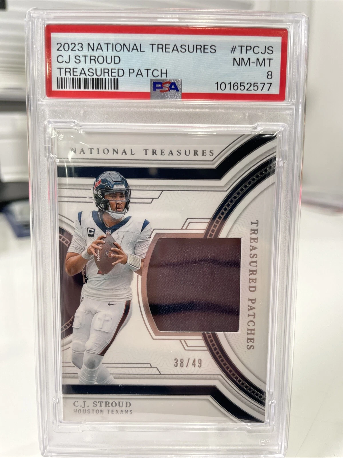 CJ Stroud Panini National Treasures Treasured Patches #TPCJS Base