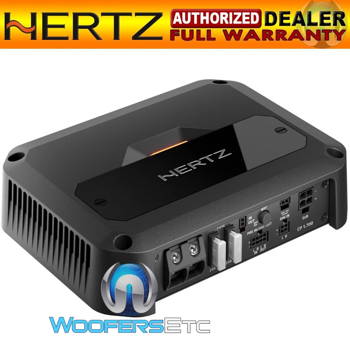 HERTZ CP1.700 CENTO POWER CAR CLASS D 1400W 2-OHM BASS SUBWOOFERS