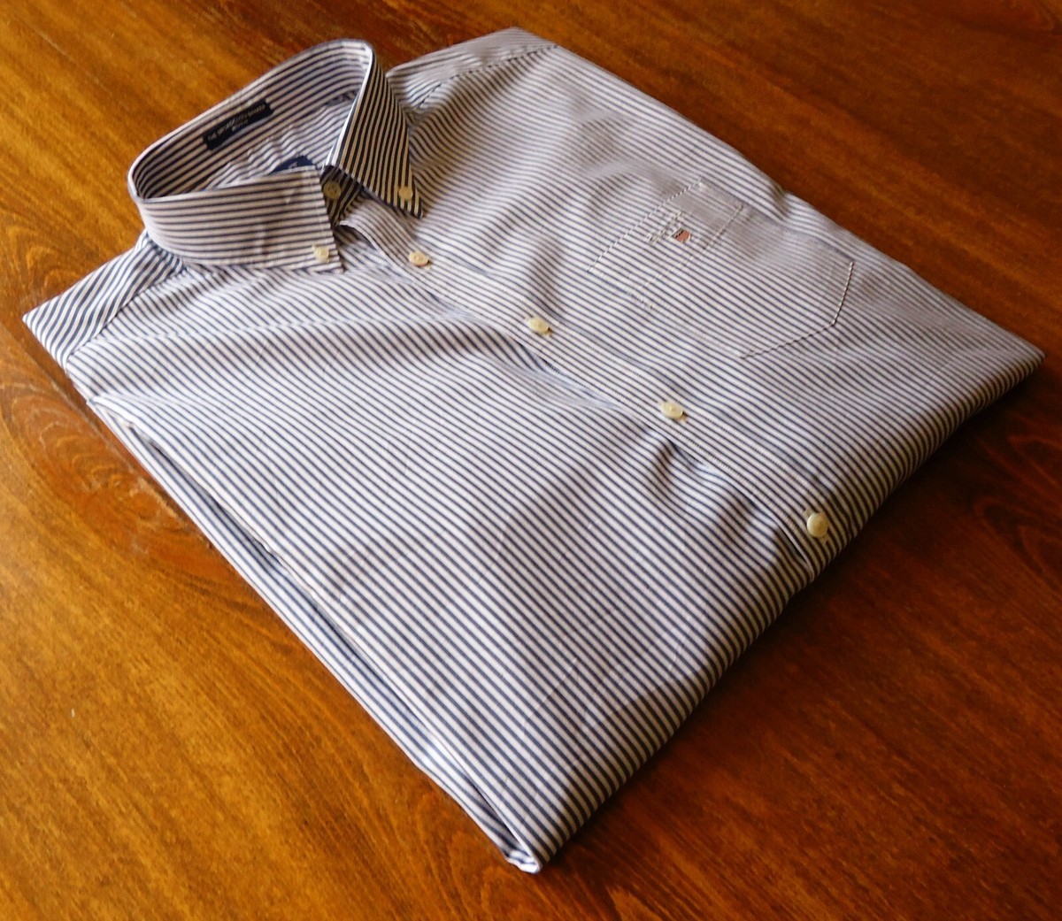 KOŠILE GANT REG BROADCLOTH STRIPE BD COLLEGE BLUE | GANT CZ