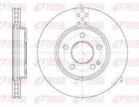 Remsa 2X Bremsscheibe Vorne Ø288 Mm BelüFtet FüR Mercedes-Benz B-Klasse W245