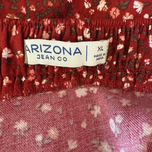 Arizona Women’s ditzy floral Babydoll balloon sleeve tiered dress size XL New - Picture 2 of 8
