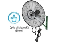 King WFO-30 30" wall mount commercial high velocity oscillating air circulator