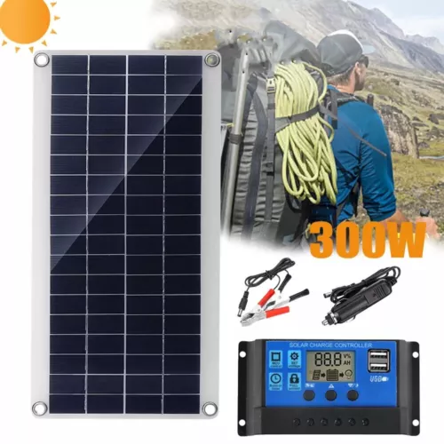 Kit Pannello Solare 12V 20W Pannello Solare Caricatore USB Cella Solare + Regolatore 60A - Foto 1 di 10