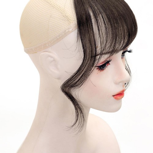 🔥Air Bangs Thin Extension Clip In Fringe Front Hairpiece Hair Accessories - Picture 3 of 22