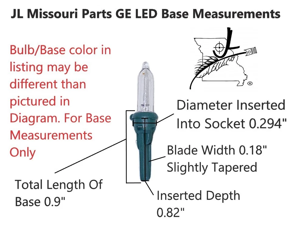 10 Clear GE LED 3.3 V .066 W Mini Christmas Light Bulbs Tree Light Replacement - Image 2 of 4