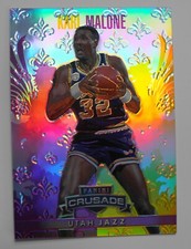 2013-14 Panini Crusade KARL MALONE Purple Prizm Color Match /49 - Utah Jazz MINT