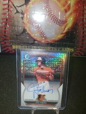 Jud Fabian 2023 BOWMAN CHROME MOJO REFRACTOR PROSPECT ON CARD AUTO #BMA-JF