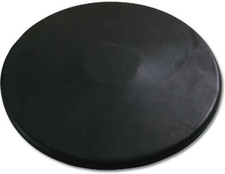 Sports Practice 1.6K Black Rubber Discus, One Size