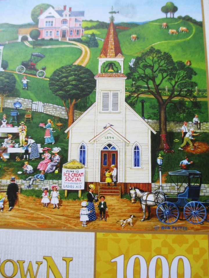 1,000 Piece Bob Pettes Art Puzzle "Strawberry Sunday"  26.75" x 19.75" - Image 4 of 4