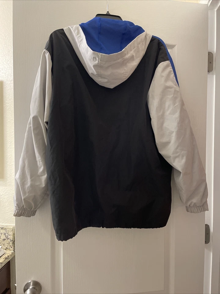 Carnaval Unisex Chubasquero/Rompevientos Talla S Azul/Negro Cremallera Con Capucha Foto 2 de 2