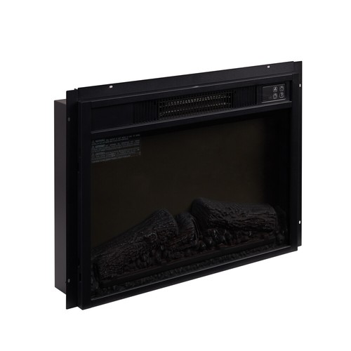 23" Fireplace Electric Embedded Insert Heater Glass Log Flame W/ Remote 1400W - Picture 4 of 5