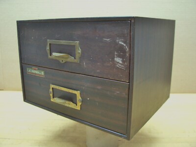 Vintage C&E Marshall Industrial Tool Parts Storage Bin Drawer Organizer Cabinet