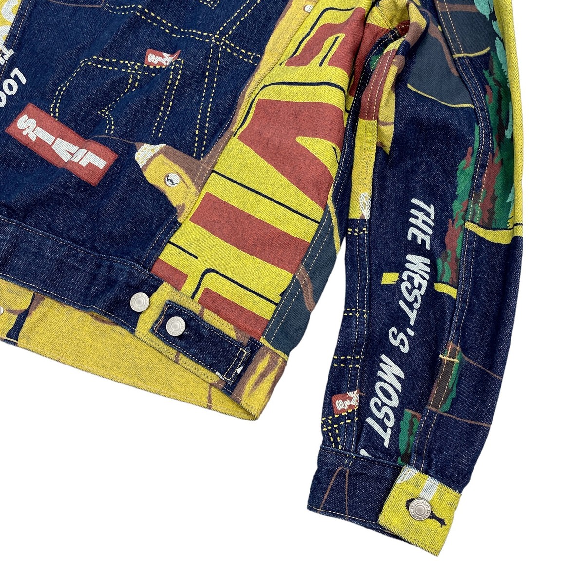 ジャケット・アウター Levis LIMITED EDITION 150th DENIM JACKET Levi's 501 150th Anniversary Banner Print Men's 2XL Trucker