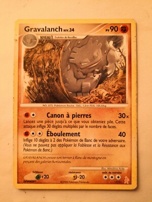  Pokemon Karte - Gravalanch 2/11 - D&P Serie TRAINER KIT (LUCARIO) 