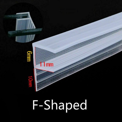 100cm Bath Shower Screen Door Seal Strips Glass Gate Gap Curved Flat 6-12mm DIY - Picture 14 of 15