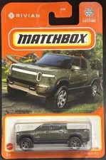 Matchbox 2024 Team Rivian 17/100 Green Rivian R1T MBX Truck 1/64