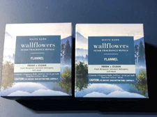 Bath and Body Works Home Fragrance Refills , Flannel 2 Boxes of 2 Refills
