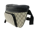 Sac bandoulière GUCCI logo GG motif cul cuir suprême noir marron Italie 97ED427