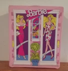 Vintage Mattel Barbie Pink Carrying Case Vinyl 1988 Doll Fashion Wardrobe Trunk