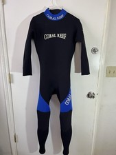 Coral Reef Thermoflex Men's Full Body Surf Diving Wetsuit ML Black Blue