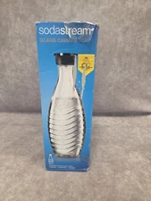 SODA STREAM Glass Sparkling Water Carafe, 620 ml Bottle US OEM - No Cap