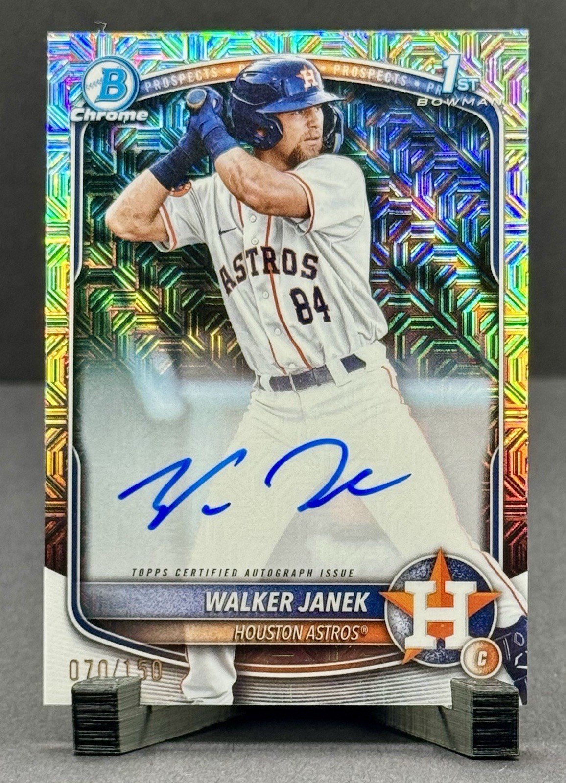 Walker Janek #CPA-WJA 2025 Bowman Chrome Prospect HTA Choice Refractor /150 Auto