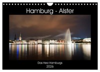 Hamburg - Alster (Wandkalender 2026 Din A4 Quer), Calvendo Monatskalender Enders