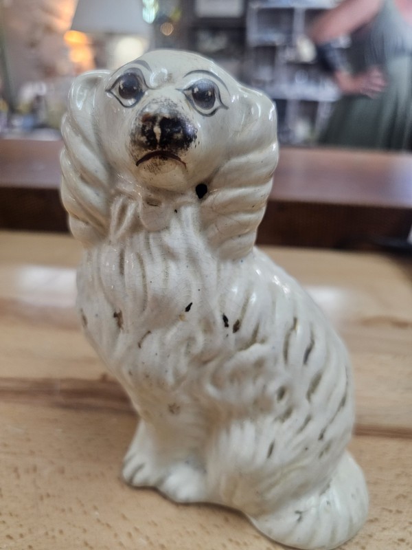 Antique Staffordshire Spanial Figurine