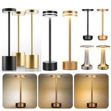 Cordless Table Lamp Touch Sensor Rechargeable Dimmable LED Bar Desk Night Light