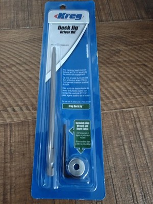 Kreg DECKDRIVER Kreg Deck Jig Driver Bit, Depth Collar, Allen Wrench New In Pack