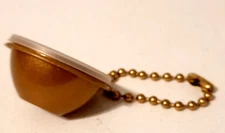 Vintage Mini Tupperware Gold Tone Wondelier Keychain