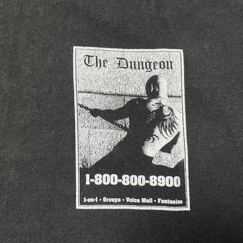 Vintage 90s The Dungeon Call Center Gay Interest Tom Of Finland T Shirt L - Picture 2 of 6