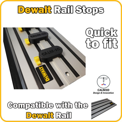 Dewalt kompatible Führungsschiene Grenzstopper - Doppelsatz - INKL. P & P