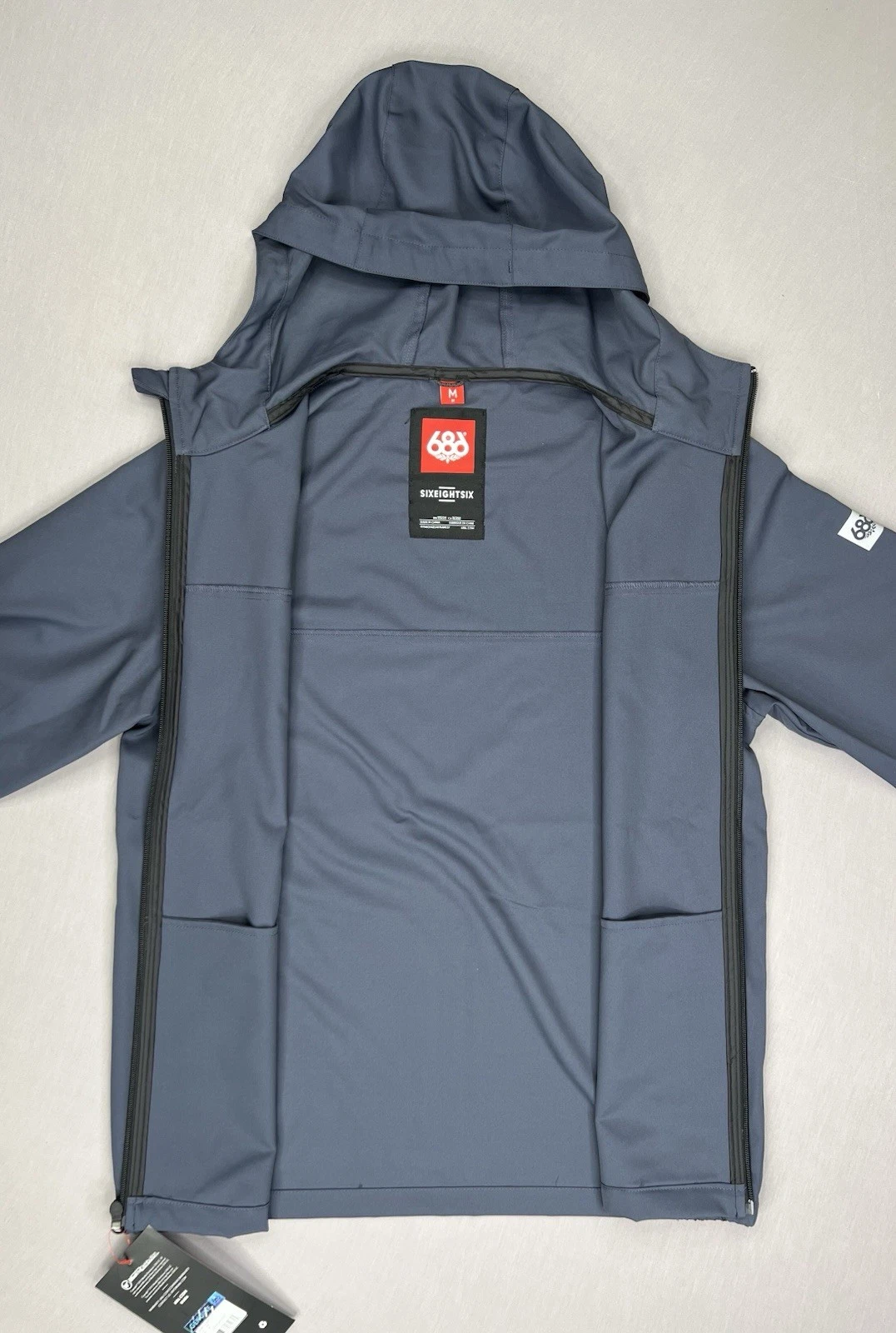686 Unix Windbreaker Jacket Ink Navy Blue Size M KCR915 NWT $110 - product detail image 3