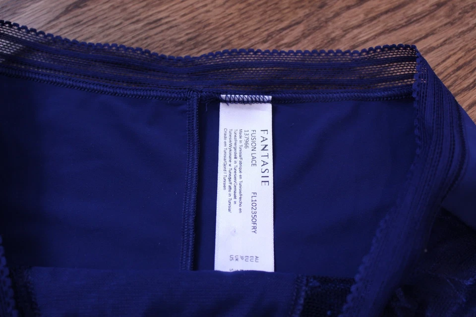 Fantasie Fusion 蕾丝内裤 102350 法国海军 S 码 — 第 3/4 张图片