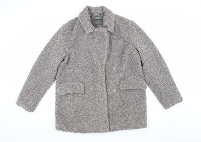 ICHI graue Damen Basic Jacke, Größe M, Kragen