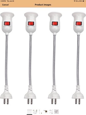 E27 Light Socket Extender Adapter All Direction Extension Adapter Extender