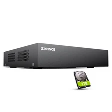 8-Channel 1080P Wired Home Surveillance Security Camera System DVR Recorder w...